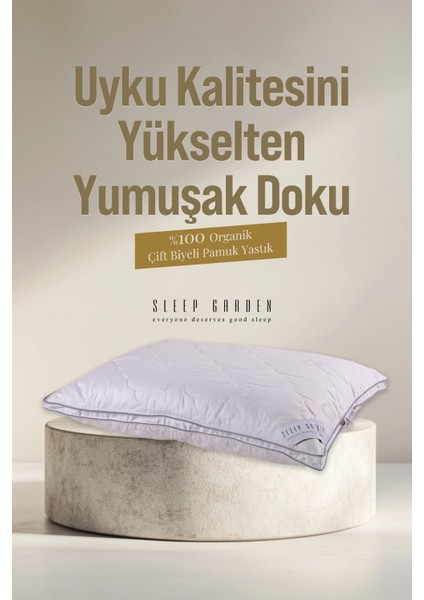 %100 Pamuk Doğal Biyeli Lüks Yastık 50*70 Jüt Keten Çantalı