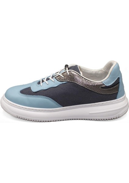 Kadın Deri ve Tekstil Sneaker Ayakkabı 082Y24K11604