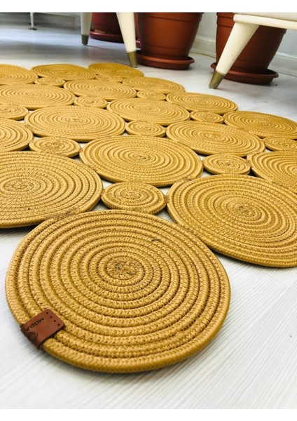 Jüt Hasır Görünümlü Desenli Modern El Örgüsü Dikdörtgen Halı Kilim modelleri