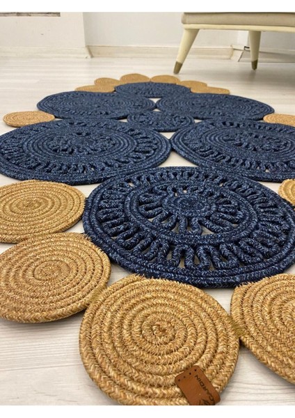 Jüt Çift Taraflı Oval Halı fırsatları