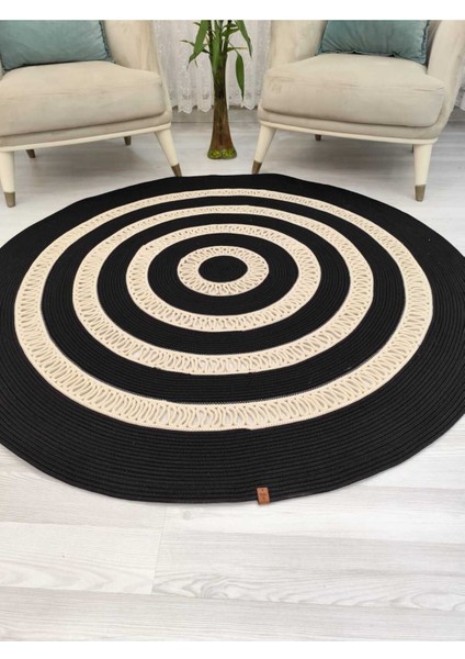 Mola Serisi Jüt Daire Halı modelleri