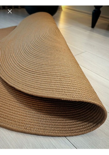 Jüt Çift Taraflı Yuvarlak Halı modelleri