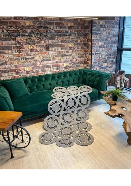 Jüt Çift Taraflı Oval Halı modelleri