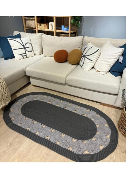 Jüt Çift Taraflı Oval Halı fiyatları