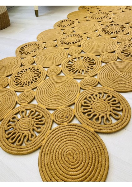 Jüt Çift Taraflı Oval Halı modelleri