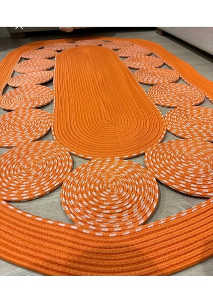 Jüt Çift Taraflı Oval Halı fırsatları