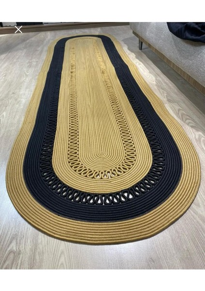 Jüt Çift Taraflı Oval Halı fırsatları