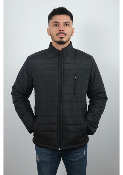 Erkek Cepli ve Fermuarlı Mont Siyah fiyatları