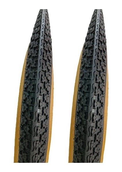 22 Jant 22X2.125 (57-457) Engelli Araç Dış Lastiği Amber Yanak VC-2009 x 2 Adet