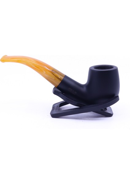 Sarı Yıldız Bent Billiard 9mm Filtreli Akrilik Saplı Pipo Mod L-10 Istanbul