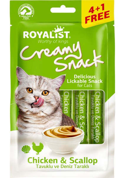Creamy Snack Chicken & Scallop 75 gr 4 Adet