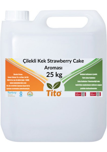 Çilekli Kek Aroması 25 Litre