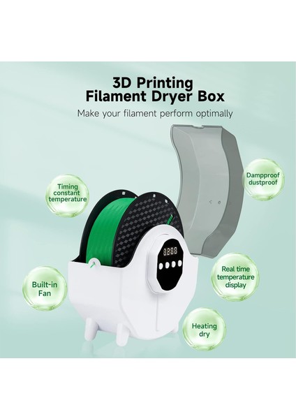 3D Yazıcı Filament Için Kurutma Cihazı - Filament Saklama Kutusu