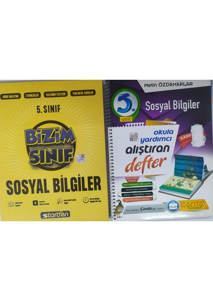 Yayınları 5. Sınıf Sosyal Bilgiler Alıştıran Defter - Starfen Yayınları Sosyal Bilgiler Soru Bankası