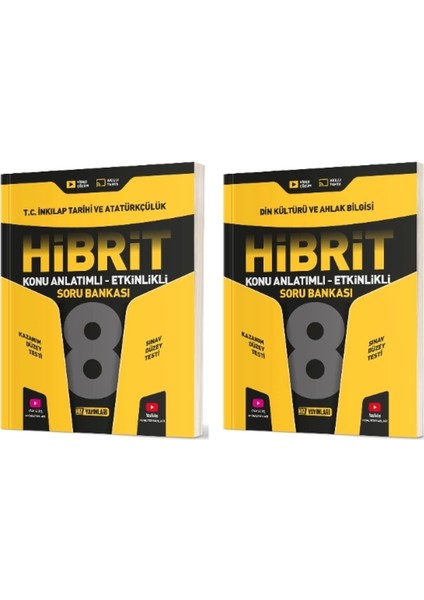 8. Sınıf T.C. İnkılap Tarihi ve Atatürkçülük - Din Kültürü ve Ahlak Bilgisi Hibrit Soru Bankası