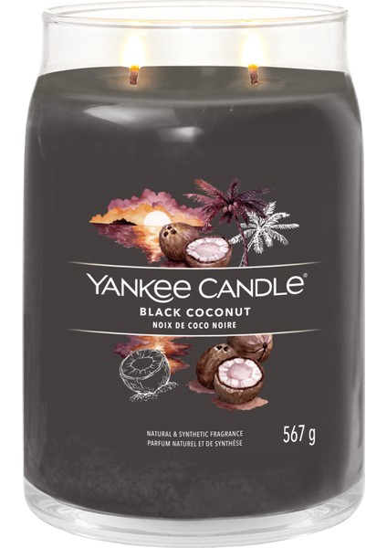 Black Coconut Signature Büyük Mum