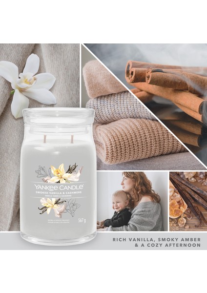 Smoked Vanilla & Cashmere Signature Büyük Mum