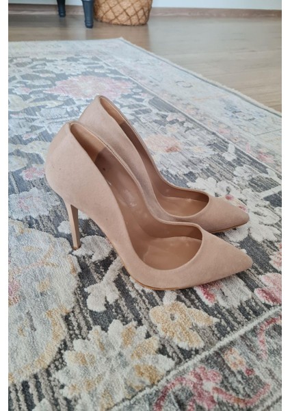 001 200 Topukla Kadın 10 cm Topuklu Klasik Sivri Burun Stiletto