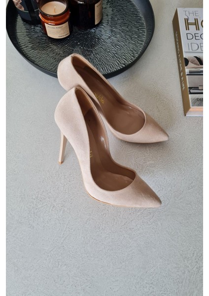 001 200 Topukla Kadın 10 cm Topuklu Klasik Sivri Burun Stiletto