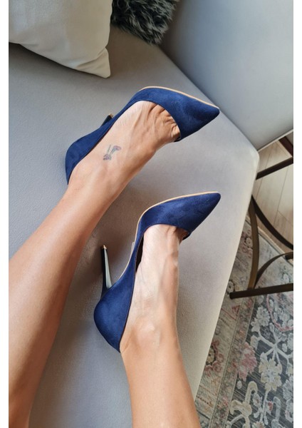 001 200 Topukla Kadın 10 cm Topuklu Klasik Sivri Burun Stiletto