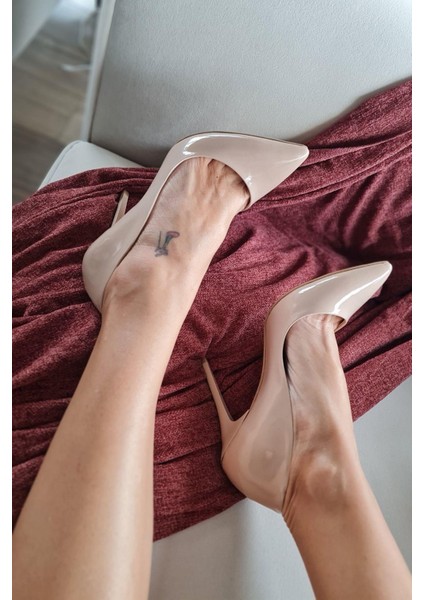 001 200 Topukla Kadın 10 cm Topuklu Klasik Sivri Burun Stiletto fiyatları