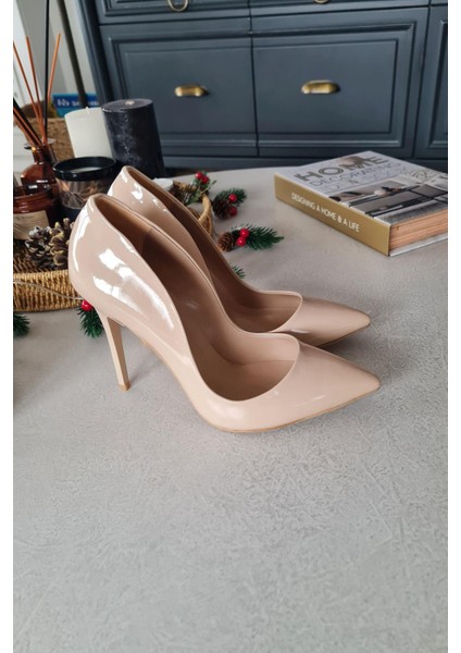 001 200 Topukla Kadın 10 cm Topuklu Klasik Sivri Burun Stiletto modelleri