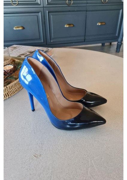 001 200 Topukla Kadın 10 cm Topuklu Klasik Sivri Burun Stiletto