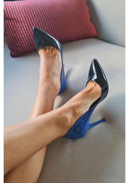 001 200 Topukla Kadın 10 cm Topuklu Klasik Sivri Burun Stiletto