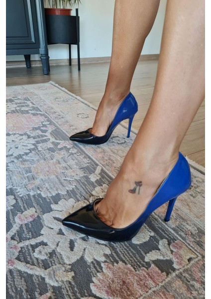 001 200 Topukla Kadın 10 cm Topuklu Klasik Sivri Burun Stiletto