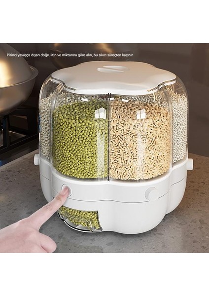 Böceklere ve Neme Dayanıklı Bölmeli, Itmeli Tip Döner Tahıl Tankı (Yurt Dışından)