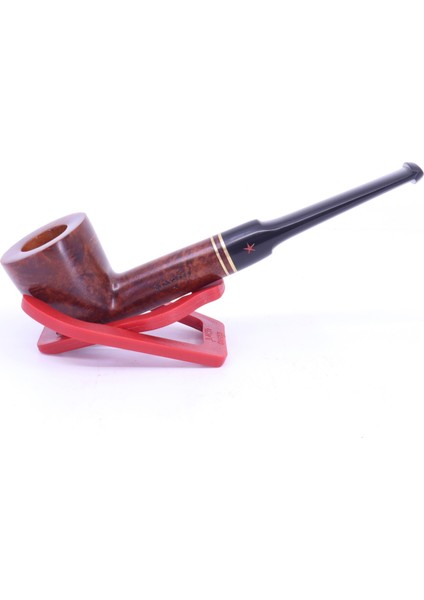 Kırmızı Yıldız Dublin 9mm Filtreli Ebonit Saplı Pipo 237085-112