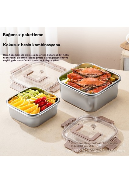 3000 ml Paslanmaz Çelik Mutfak Ev Gıda Sınıfı Kapaklı Sebzelik (Yurt Dışından) fırsatları