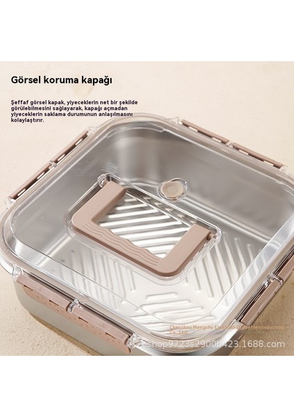 3000 ml Paslanmaz Çelik Mutfak Ev Gıda Sınıfı Kapaklı Sebzelik (Yurt Dışından) indirimleri