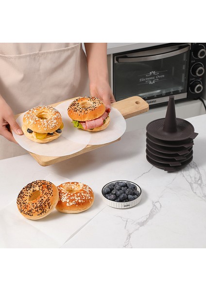 6 Parçalı Donut Pişirme Kalıbı Seti (Yurt Dışından) modelleri