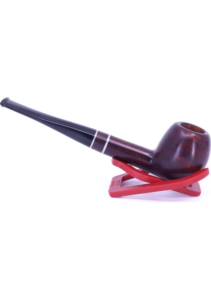 Kırmızı Yıldız Billiard 9mm Filtreli Ebonit Saplı Pipo 237060-103 Model 2