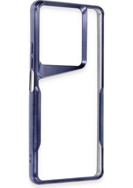 Xiaomi Poco C65 Uyumlu Mat Tasarımlı Yeni Renkli Silikon Kılıf - Lacivert