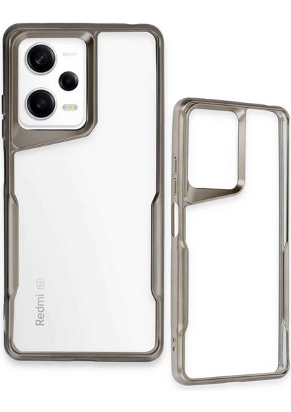 Xiaomi Redmi Note 12 Pro 5g Uyumlu Mat Tasarımlı Yeni Renkli Silikon Kılıf - Titan Gri modelleri