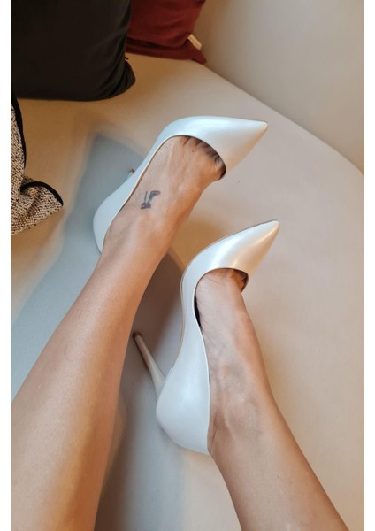 001 200 Topukla Kadın 10 Cm Topuklu Klasik Sivri Burun Stiletto