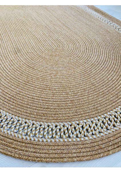 Jüt Çift Taraflı Oval Halı indirimleri