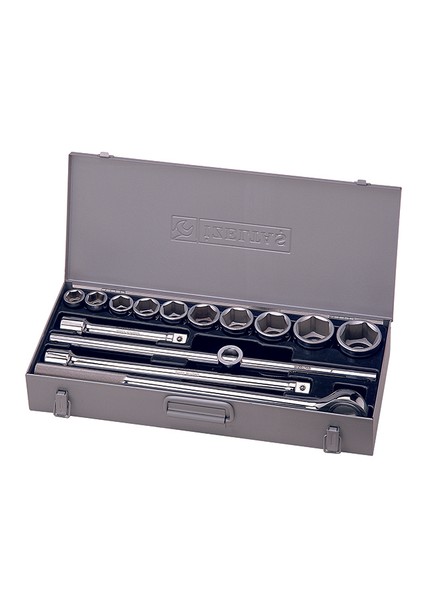Izeltaş 1119 00 6114 3/4" Lokma Takımı Altı Köşe (14 Parça Mm)