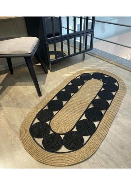 Jüt Çift Taraflı Oval Halı fiyatları