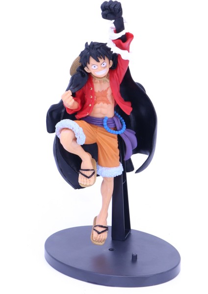 One Piece Luffy Punching Haki Pose Anime Figür