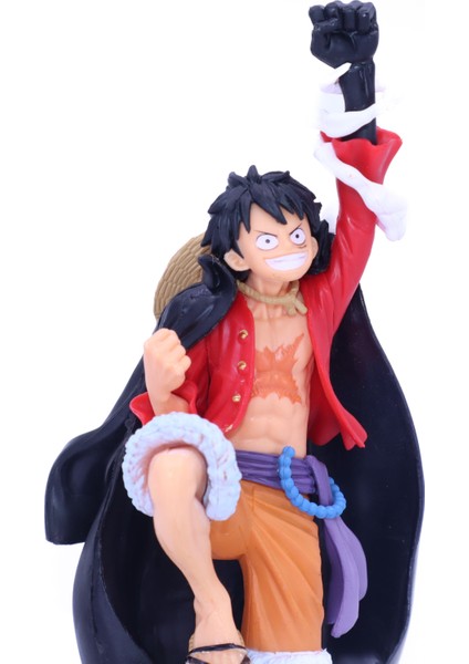 One Piece Luffy Punching Haki Pose Anime Figür