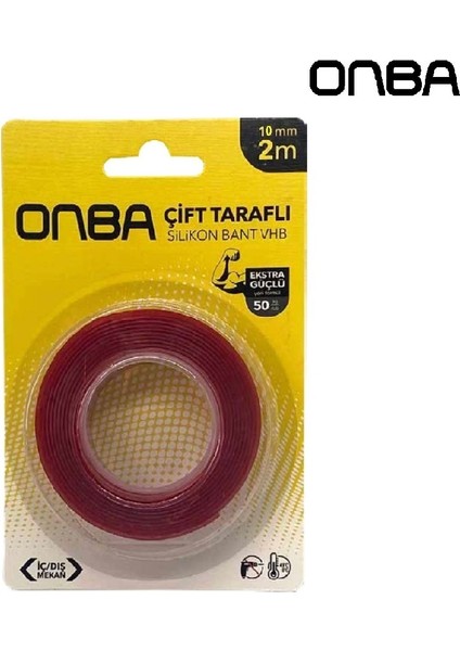 Bant 18 mm x 2 Yrd Çift Taraflı Montaj Bandı