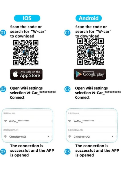 Tekno Trust Universal Ticari Araç ve Karavan Için Kablosuz Geri Park Kamerası. (Wifi Araç Kamerası) 1 Yıl 1