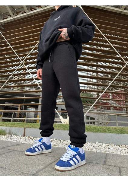 Düz Basic Jogger - Siyah