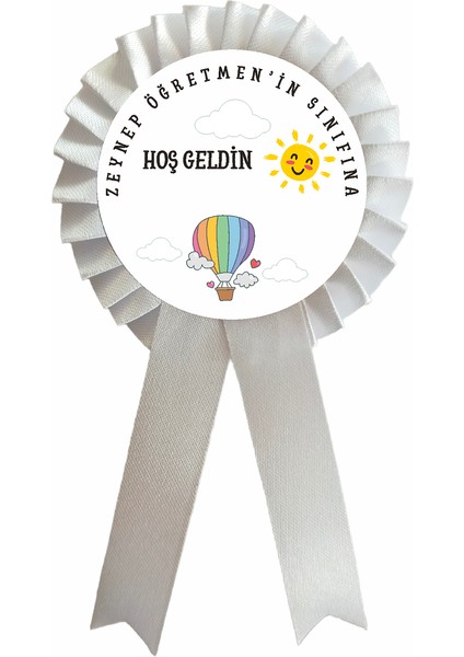 Sınıfına Hoşgeldin Saten Kokart Rozet 25 Adet