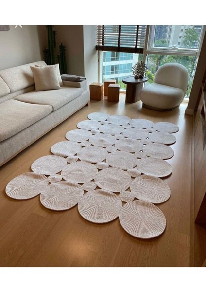 Jüt Çift Taraflı Oval Halı fiyatları