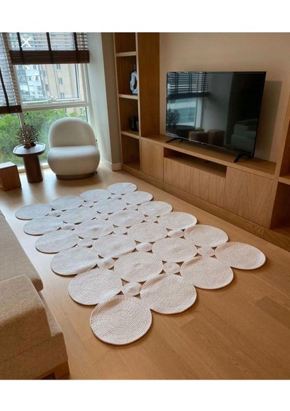 Jüt Çift Taraflı Oval Halı modelleri