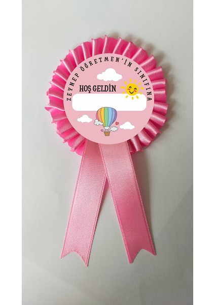 Sınıfına Hoşgeldin Saten Kokart Rozet 25 Adet